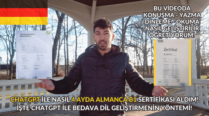 CHATGPT İLE NASIL 4 AYDA B1 ALMANCA SERTİFİKASI ALDIM? İŞTE BU YÜZDEN BİR DİLİ KONUŞAMIYORSUN!